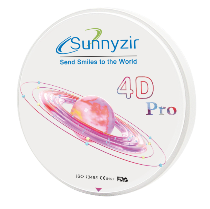 Sunnyzir 4D Pro—Multilayer Zirconia Disc Open System (98mm)